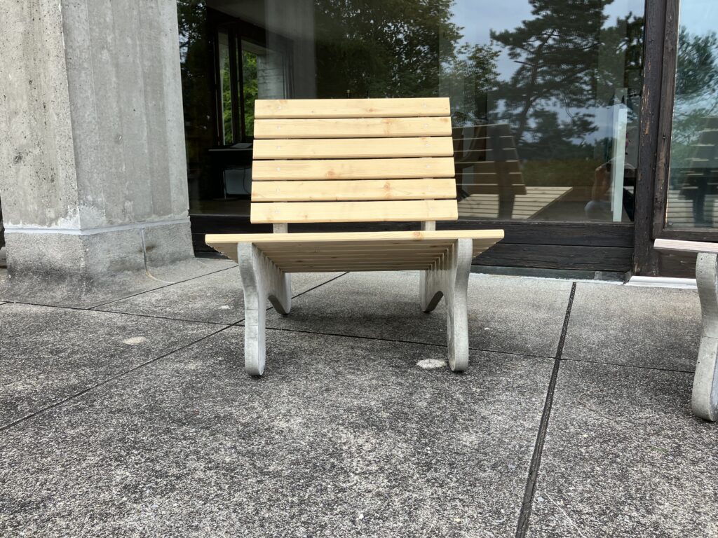 Outdoor Sessel Beton/Holz